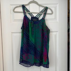 Express tropical print tank